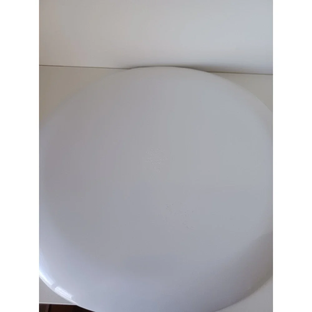 Christmas Snowman White Plastic Holiday Seasonal Plate Home Kitchen